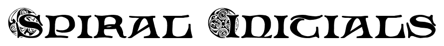 Spiral Initials font
